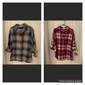 Set of 2 Old Navy Classic Flannel Shirts